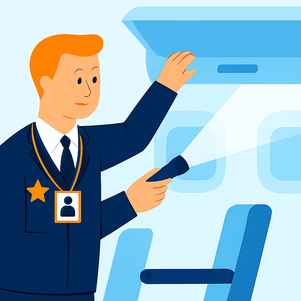 ② 기내 보안점검